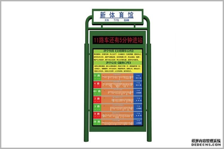 包括下述內(nèi)容：路別、本站名稱、本站名稱的漢語(yǔ)拼音、行車(chē)方向、全線各站名稱、站號(hào)